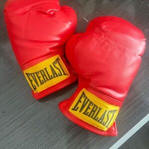 Everlast Bright Red Training Gloves *EXCELLENT CONDITION!*